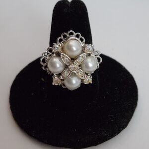 Sarah Coventry Pearl Statement Ring